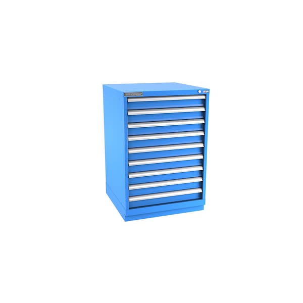 Champion Tool Storage Modular Drawer Cabinet, 9 Drawer, Blue, Steel, 28 in W x 28-1/2 in D x 41-3/4 in H S18000902ILCFTB-BB - main